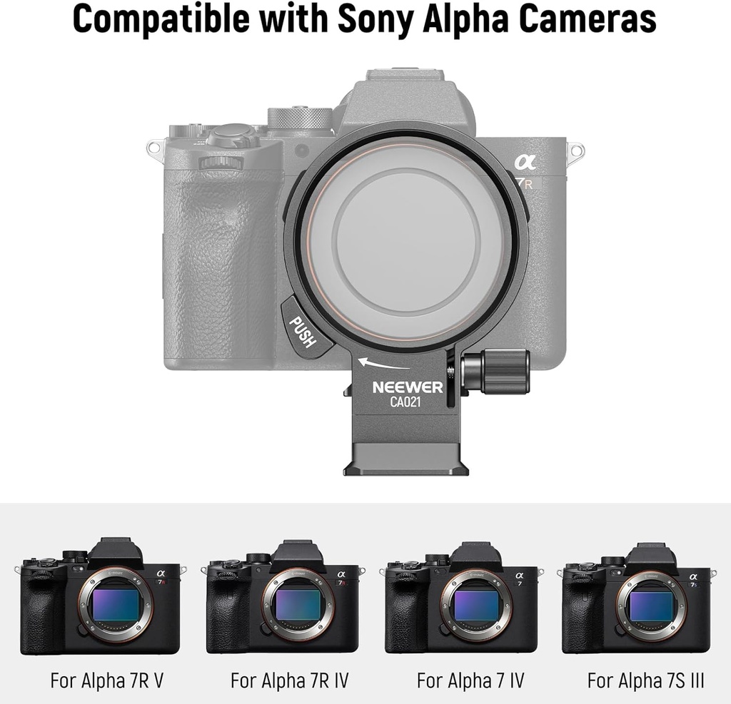 Neewer Rotatable Collar Mount Plate for Sony Alpha 7R IV 7R V 7 IV 7S III 10102474