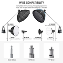 NEEWER 10.13ft/309cm Stainless Steel C Stand with Boom Arm & Sliding Legs 10102490