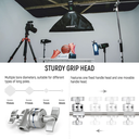 NEEWER 10.13ft/309cm Stainless Steel C Stand with Boom Arm & Sliding Legs 10102490