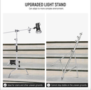 NEEWER 10.13ft/309cm Stainless Steel C Stand with Boom Arm & Sliding Legs 10102490
