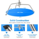 NEEWER 320cm Stainless Steel C-Stand with Boom Arm 10103338