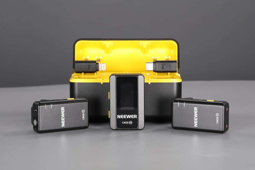 NEEWER CM28 Wireless Lavalier Lapel Microphone with Charging Case 21000061