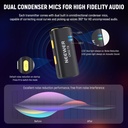 NEEWER Wireless Lavalier Microphone Set for USB C Phone, Dual Omnidirectional Condenser Lapel Mics, Noise Canceling 21000077