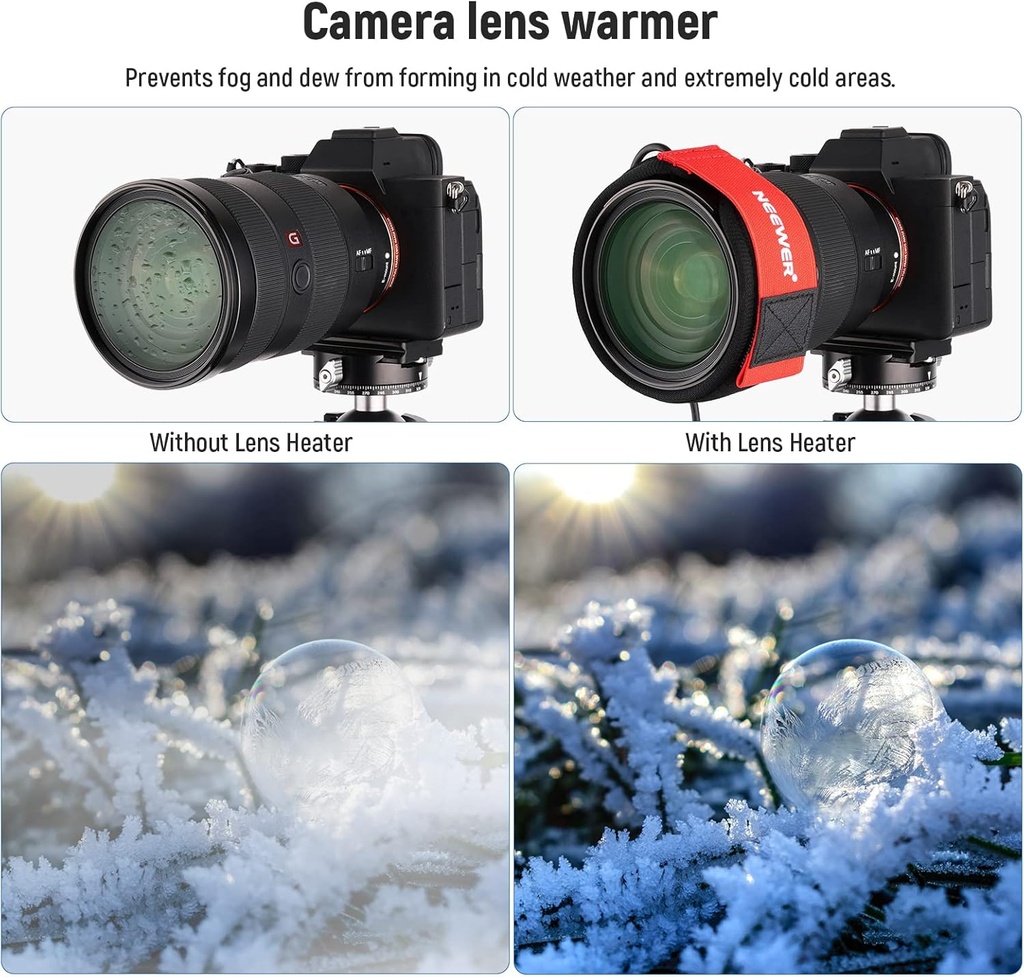 NEEWER USB Lens Heater, 12"/300mm Lens Warmer 33000016