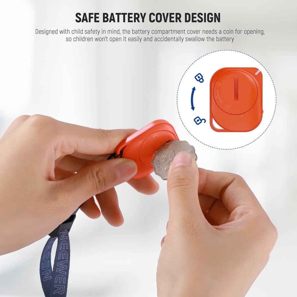 NEEWER Wireless RT116 Bluetooth Remote Camera Shutter Release Control with Lanyard 33000034