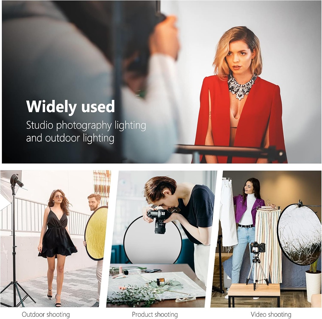 NEEWER 60 Centimeter Light Reflector Light Diffuser 5 in 1 10000675