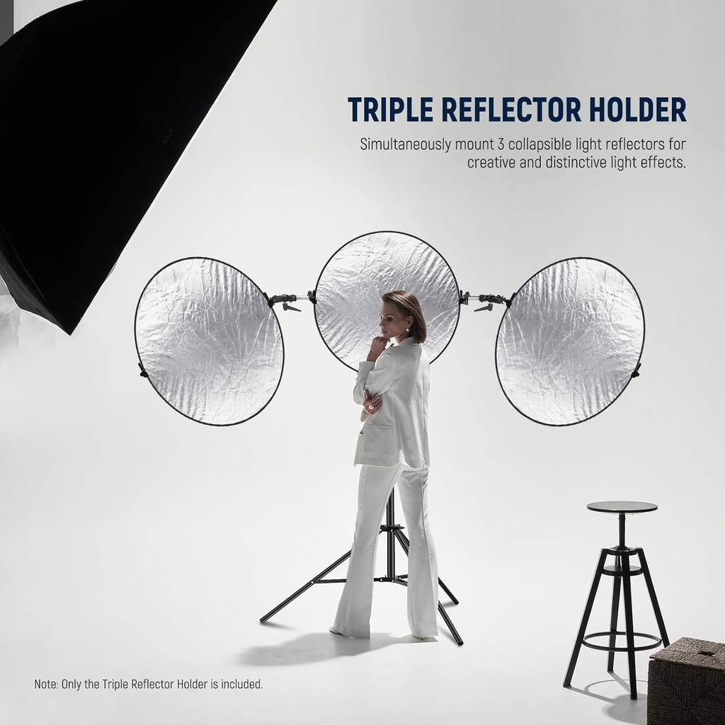 Neewer Triple Reflector Holder for Photography Stand, 108cm 10103284