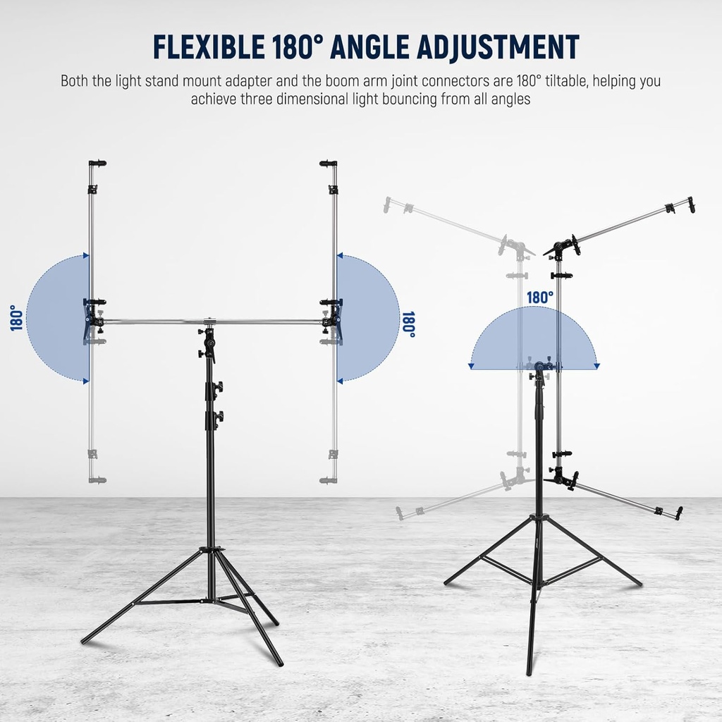 Neewer Triple Reflector Holder for Photography Stand, 108cm 10103284