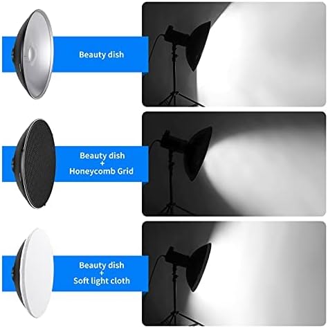 NEEWER 55cm Metal Beauty Dish Bowens Mount Reflector with White Diffuser 10092757