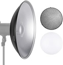 NEEWER 55cm Metal Beauty Dish Bowens Mount Reflector with White Diffuser 10092757