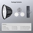 NEEWER 85CM DEEP PARABOLIC QUICK RELEASE SOFTBOX WITH HONEYCOMB GRID 10101377