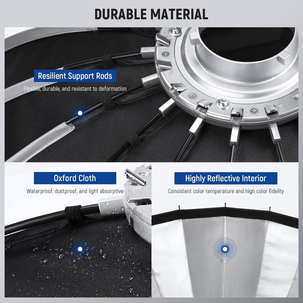 NWWER 55CM DEEP PARABOLIC QUICK RELEASE SOFTBOX WITH HONEYCOMB GRID 10101378