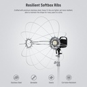 NEEWER 50CM QUICK RELEASE LANTERN SOFTBOX WITH FABRIC BARN DOORS 10101379