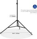 NEEWER T Shaped Background Support Stand Set, 2.6 m High, Adjustable Tripod Stand and 1.5 m Wide Cross Bars 10100024