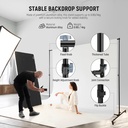 NEEWER Upgraded 3x2.1m Chroma Backdrop Stand with Casters 10104401