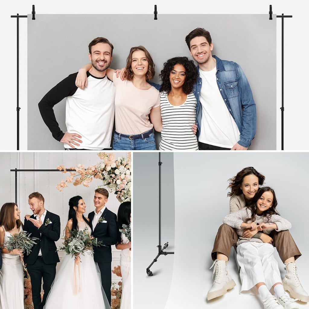 NEEWER Upgraded 3x2.1m Chroma Backdrop Stand with Casters 10104401