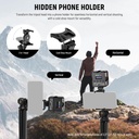 NEEWER Flexible Tripod with Remote, Mini Camera Phone Tripod Stand with Hidden Phone Holder & Action Camera Adapter 10103984
