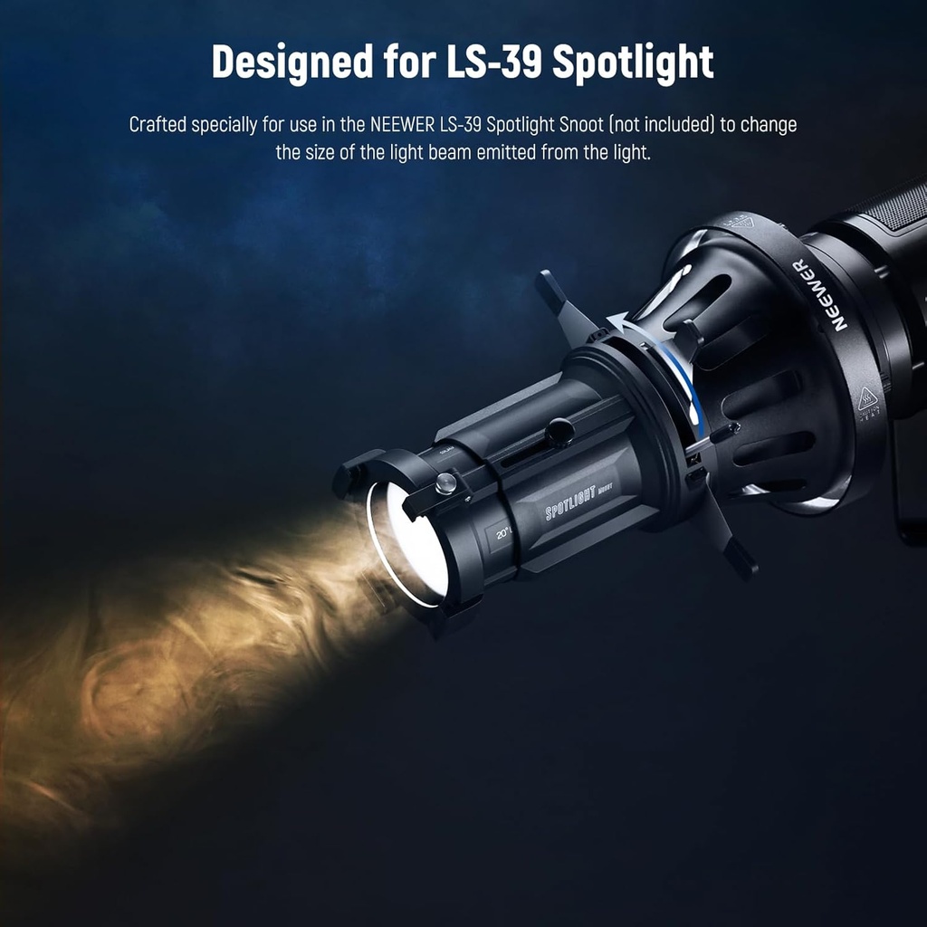 NEEWER ADJUSTABLE IRIS DIAPHRAGM FOR SPOTLIGHT SNOOT 33000069