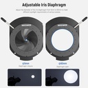 NEEWER ADJUSTABLE IRIS DIAPHRAGM FOR SPOTLIGHT SNOOT 33000069