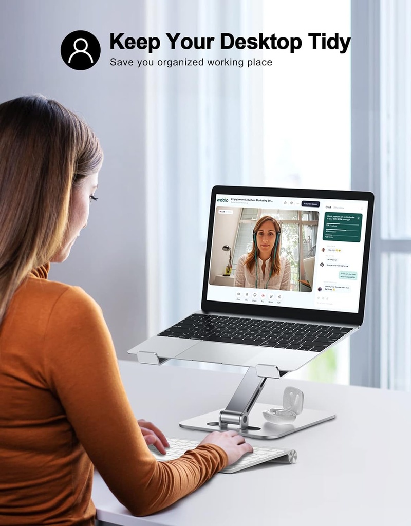 Foldable Laptop Stand, Height Adjustable