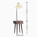 odern Wireless Charging Standing Lamp Marble Metal White Frosted Glass Reading Smart Floor Lamp
