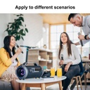 Puluz PU644B 1 To 2 Wireless Microphones with LED Display, 6.35mm Transmitter (Black)