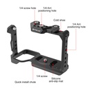 Puluz PU3111B FX30 / FX3 PULUZ Metal Camera Cage Stabilizer Rig with NOTA Slider(Black)