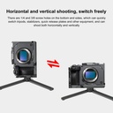 Puluz PU3111B FX30 / FX3 PULUZ Metal Camera Cage Stabilizer Rig with NOTA Slider(Black)