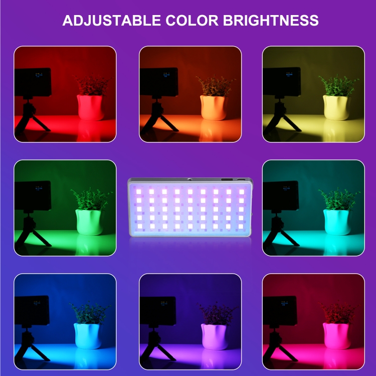 Puluz PU633 LED Full Color RGB Beauty Fill Light Pocket Vlogging Photography Light