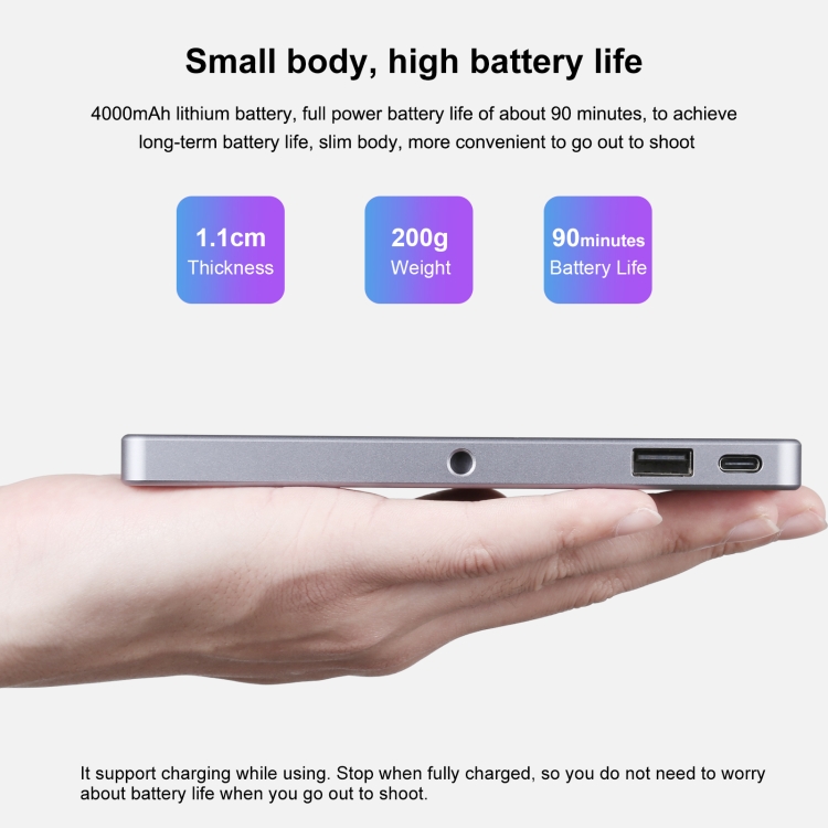 Puluz PU633 LED Full Color RGB Beauty Fill Light Pocket Vlogging Photography Light