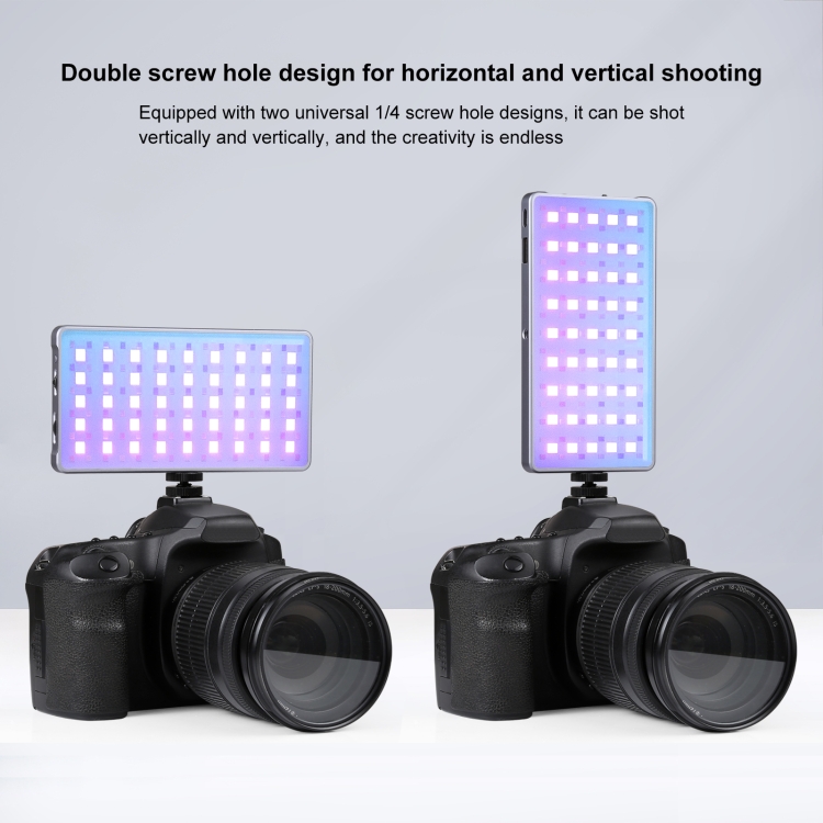 Puluz PU633 LED Full Color RGB Beauty Fill Light Pocket Vlogging Photography Light