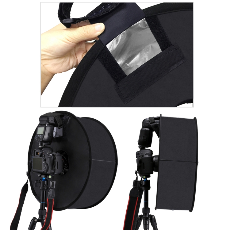 PULUZ PU5145 45cm Round Style Macro and Portrait Softbox SpeedLite Flash Light Foldable Diffuser