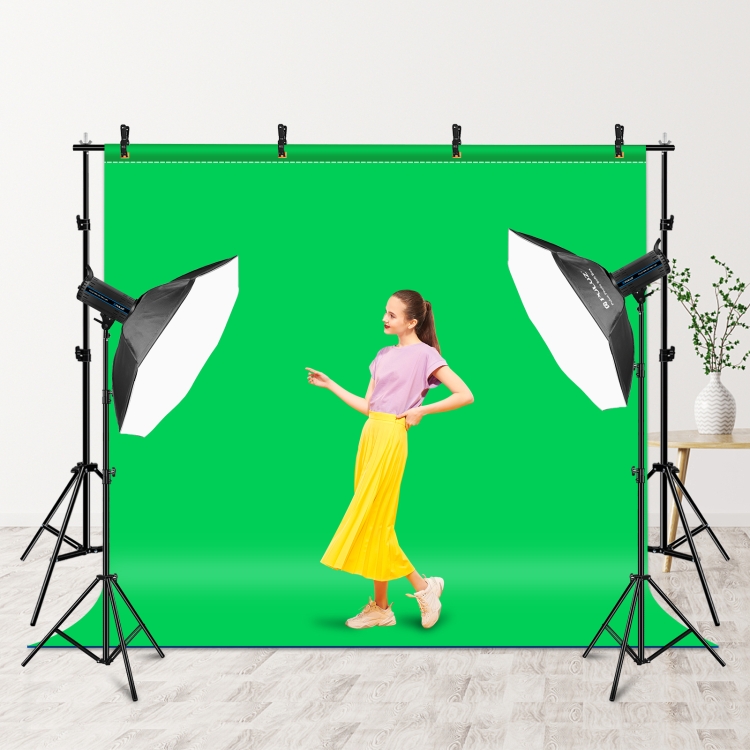 Puluz PU3110B 2 x 3m Photo Studio Background Support Stand Backdrop Crossbar Bracket(Black)