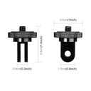 Puluz PU705B PULUZ 1/4 inch Screw Metal Tripod Mount Action Camera Adapter (Black)