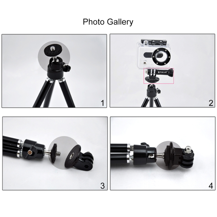 puluz PU03 Lightweight Action Camera Tripod Screw Mount Fixing Adapte For Gopro Cameras