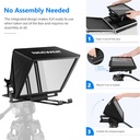 NEEWER Teleprompter X14 with RT-110 Remote & APP Control for iPad Android Tablet 10103182