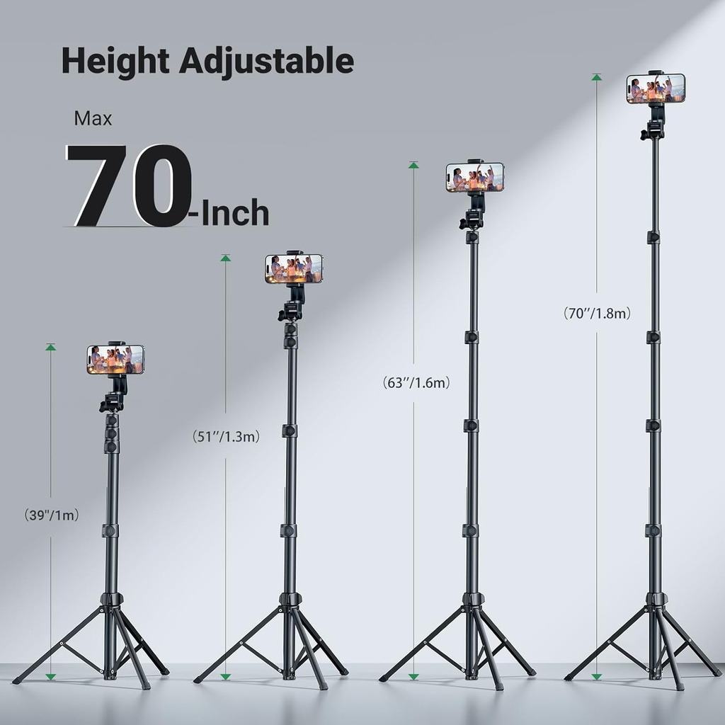 Selfie Stick Tripod with Bluetooth Remote / UGREEN (15609/LP680)