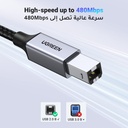 UGREEN USB-C TO USB-B CABLE BLACK 2M - 45106