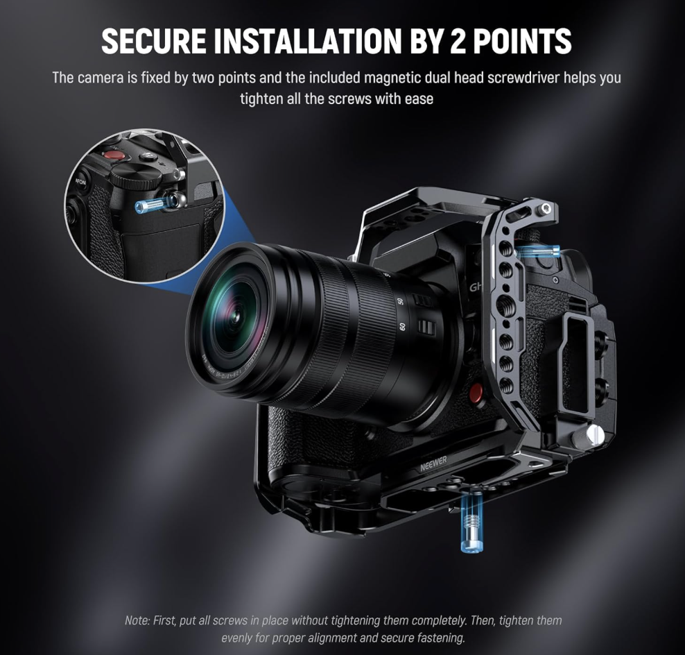 NEEWER CA055 Camera Cage For Panasonic Lumix GH6