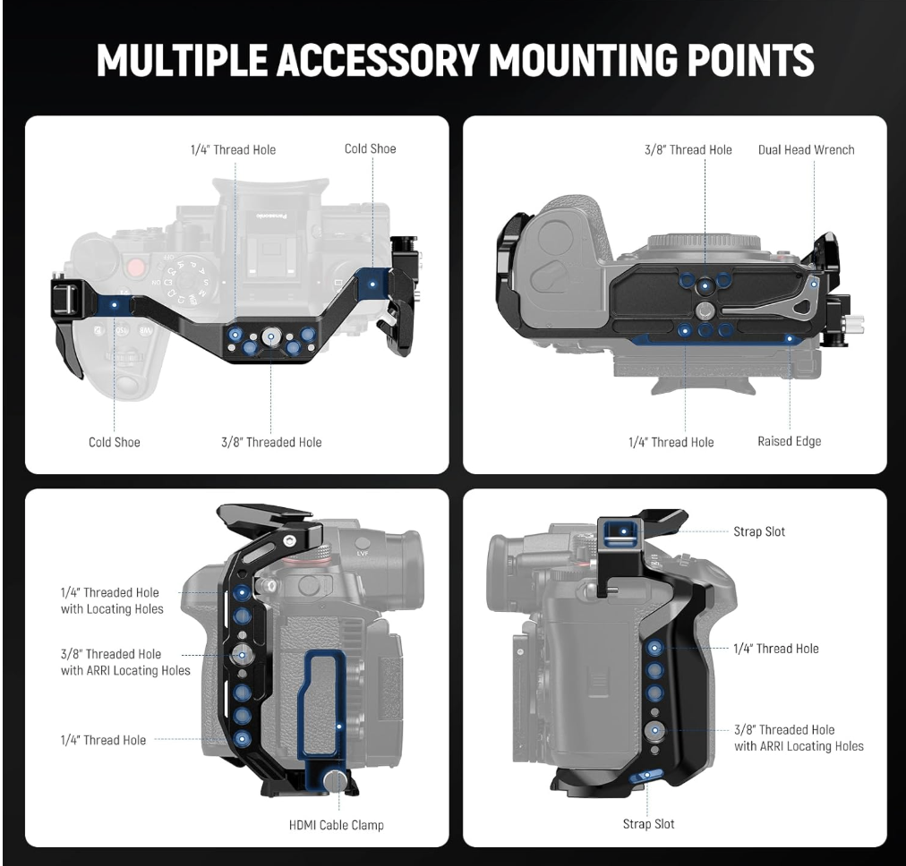 NEEWER CA055 Camera Cage For Panasonic Lumix GH6