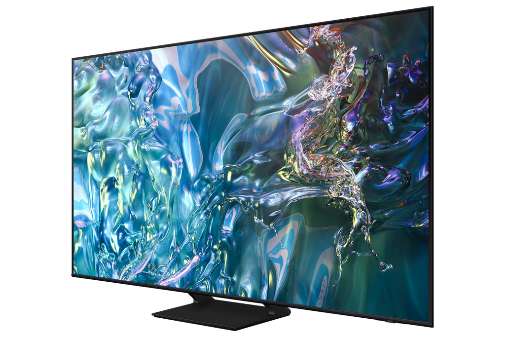 Samsung TV Q60D (75" QLED screen, 4K resolution, Quantum Lite processor, 60Hz refresh rate, HDR10+ support, OTS Lite sound, AirSlim design, Filmmaker Mode, SmartThings & AirPlay support, Ambient Mode, HDMI 4K input)
