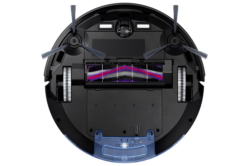 (Samsung Robot Vacuum VR05R5050WK/ML (160 mm Cleaning Width, 0.32 m/sec Cleaning Speed, 55W Max Power Consumption, 240 min Charging Time, 4 Side Brushes, Wi-Fi Control, Eco Mode, 0.2L Dustbin, Smart Control, Auto-Docking.