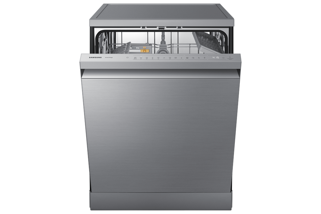 Samsung DW DW60BG730FSLML (WaterJet Cleanâ„¢, Auto Door Open Dry, 13 Place Settings Capacity, 42 dBA Noise Level, SmartThings App Support, Hygiene Plus, Hidden Touch Control, Silver Color)
