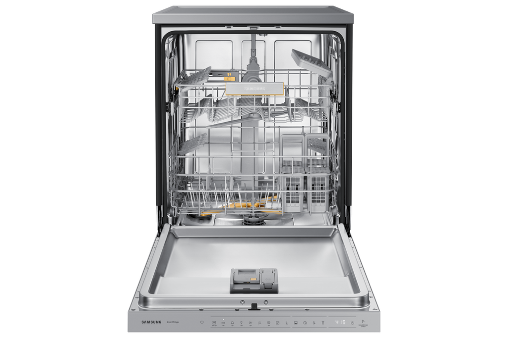 Samsung DW DW60BG730FSLML (WaterJet Cleanâ„¢, Auto Door Open Dry, 13 Place Settings Capacity, 42 dBA Noise Level, SmartThings App Support, Hygiene Plus, Hidden Touch Control, Silver Color)