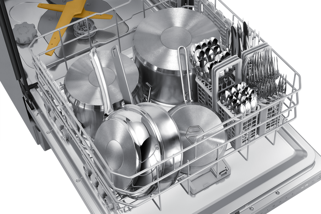 Samsung DW DW60BG730FSLML (WaterJet Cleanâ„¢, Auto Door Open Dry, 13 Place Settings Capacity, 42 dBA Noise Level, SmartThings App Support, Hygiene Plus, Hidden Touch Control, Silver Color)