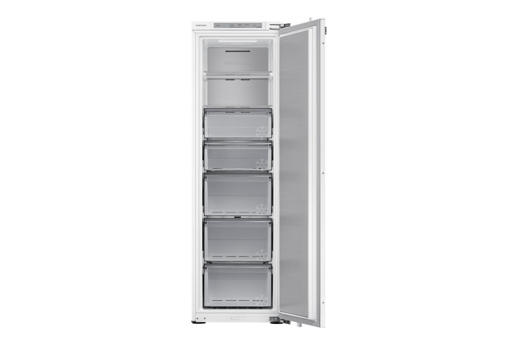 Samsung Freezer BRZ22720EWW/ML (220L capacity, CoolSelect+â„¢, All-Around Cooling, No Frost, 5 drawers, 2 shelves, Power Freeze, soft closing door, WiFi embedded, SmartThings support, AI Energy Mode, Snow White design, Energy Class E)