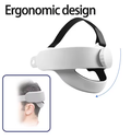 Adjustable Elite Strap Enhanced Comfort Reduced Weight VR Accessory Headband for Meta quest 2/Quest 3S/Quest 3 head strap