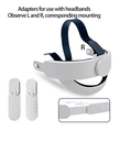 Adjustable Elite Strap Enhanced Comfort Reduced Weight VR Accessory Headband for Meta quest 2/Quest 3S/Quest 3 head strap