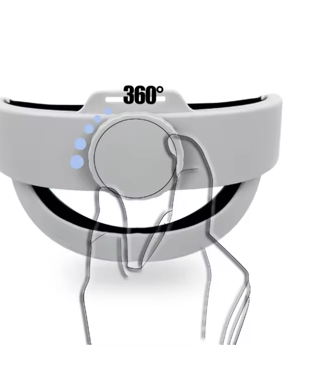 Adjustable Elite Strap Enhanced Comfort Reduced Weight VR Accessory Headband for Meta quest 2/Quest 3S/Quest 3 head strap