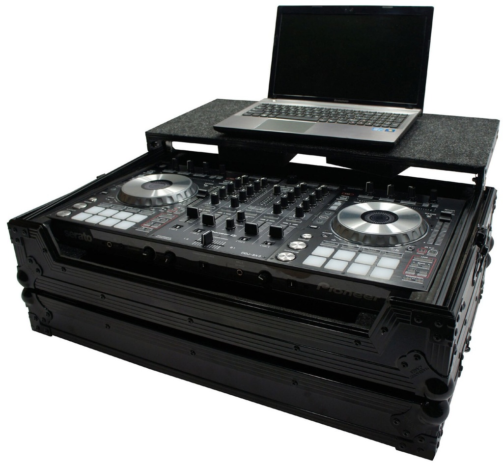 Flight case for mixer for DDJ SX2 with laptop (Black)